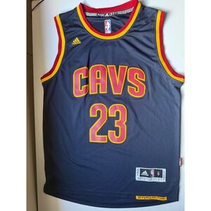 Adidas Cleveland Cavaliers LeBron James 23 NBA Jersey Navy Blue Small Length 2